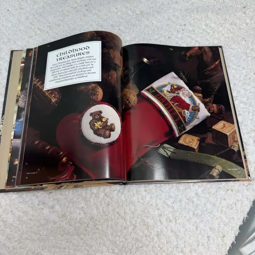 Leisure Arts Down Santa Claus Lane Hardcover Book